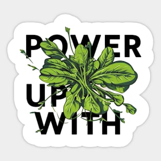 fuel energy with spinach Sticker